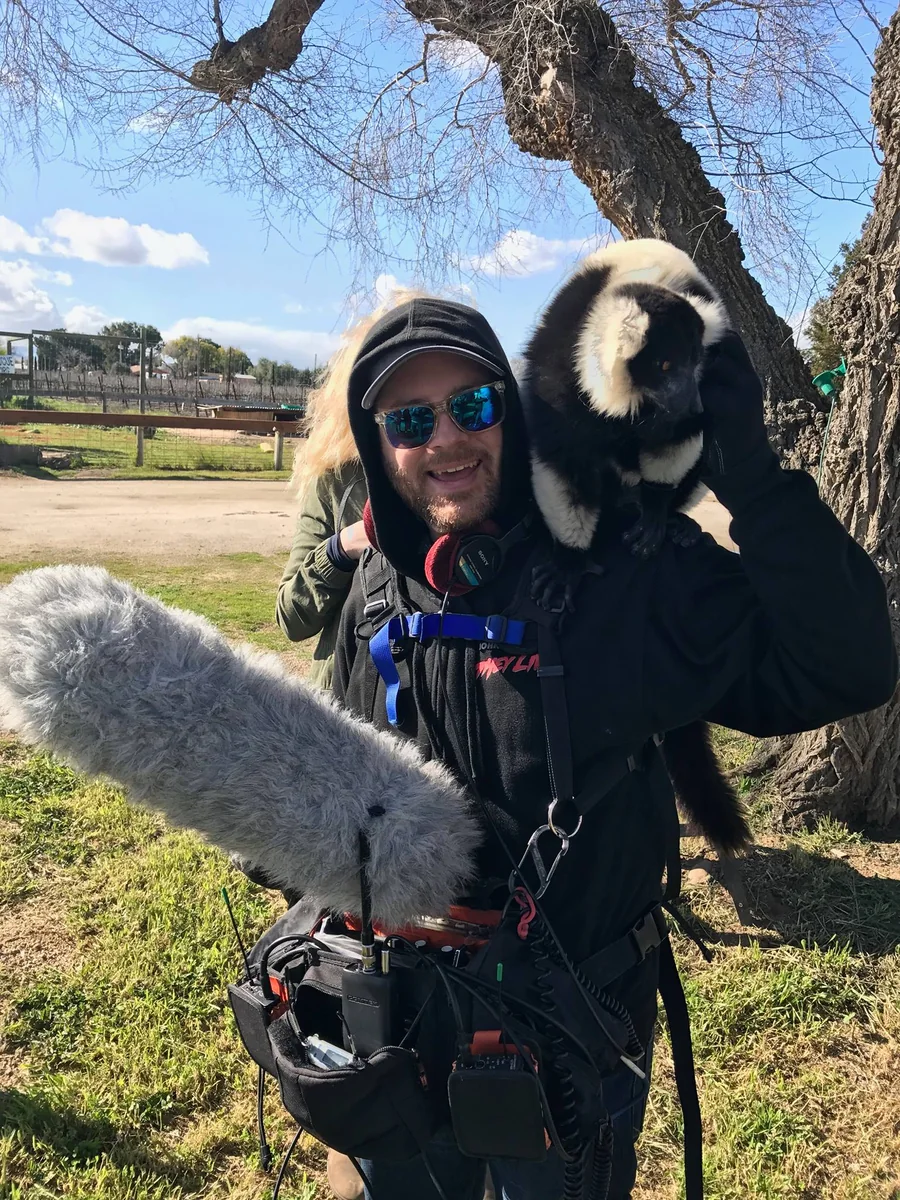 Rob Reider with a lemur
