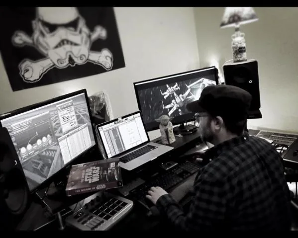 Rob Reider mixing in the studio
