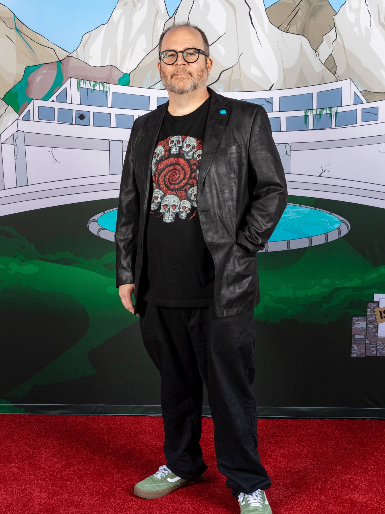 Robert Reider on the Isla Monstro red carpet
